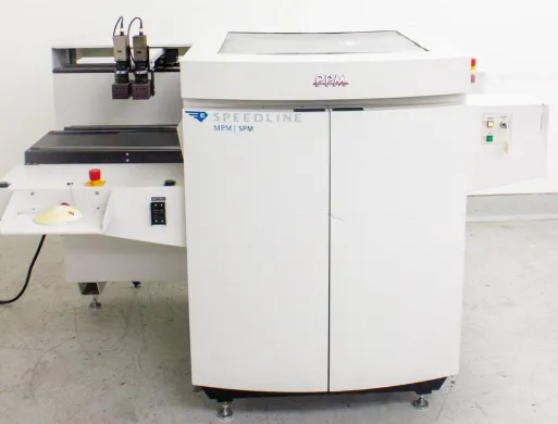 Speedline MPM SPM Semiautomatic Screen Printer with PC Control and Pneumatic Paste Dispenser