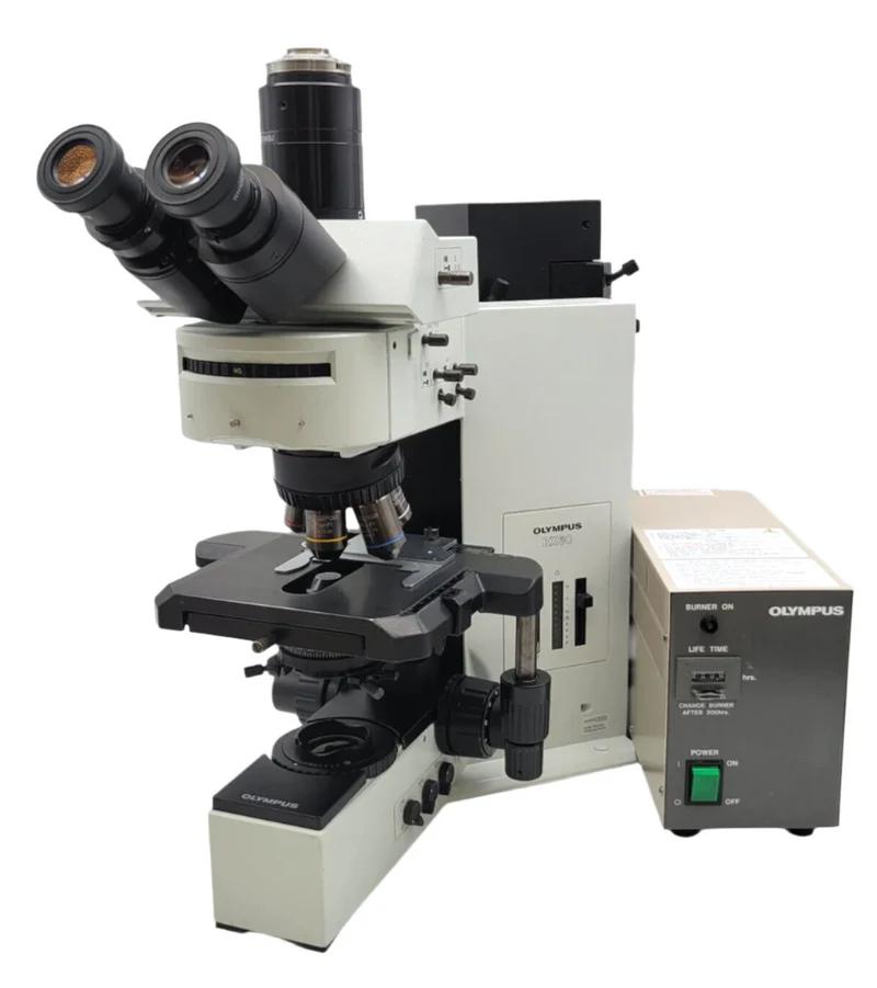 Olympus BX60 Fluorescence Microscope with Fluorite Objectives and Trinocular Head