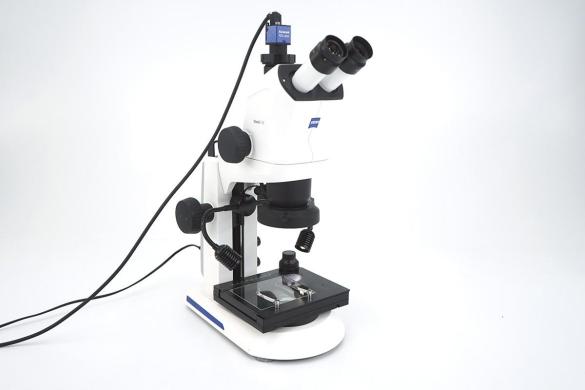 Zeiss Stemi 508 Trinocular Stereo Microscope with Axiocam 105 Color Camera, 6.3–50x, K Stand, EDU