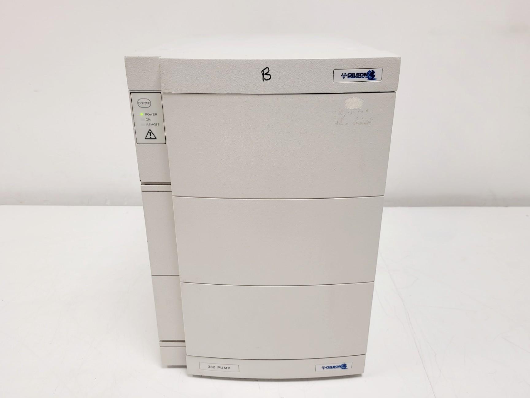 Gilson HPLC 332 Pump for High-Performance Liquid Chromatography Systems