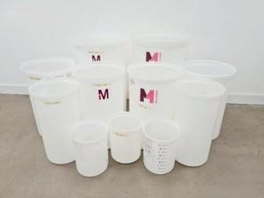 Assorted Millipore, Mobius & Thermo Scientific Polythene Drums & Trolleys-cover