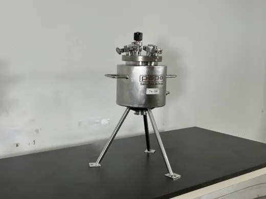 Pope Scientific 3 Liter 316 Stainless Steel Vessel with Agitator and Support Stand