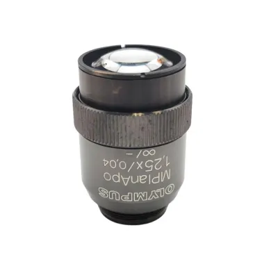 Olympus MPlanApo 1.25x Metallurgical Microscope Objective, Olympus Microscopy equipment