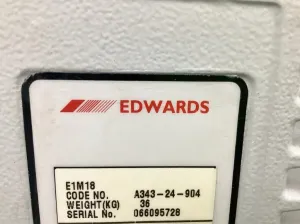 Edwards E1M18 Oil-Sealed Rotary Vane Vacuum Pump for Laboratory and Industrial Use, 9 of 11