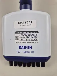 Rainin LTS E4XLS 5-50 µL 8-Channel Electronic Multichannel Pipette, 3 of 10