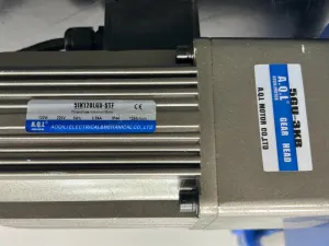 Three-Phase Induction Gear Motor Assembly Model 5IK120RGU-SYF with Dual Mounting Frames, 2 of 3