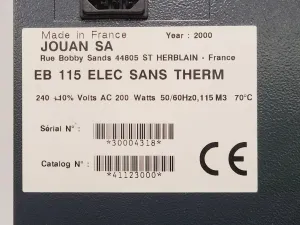 Jouan EB115 Electric Laboratory Incubator without Temperature Control, 3 of 11