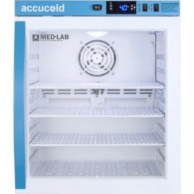 Accucold ARG1ML 1 Cu.Ft. Glass Door Compact Laboratory Refrigerator