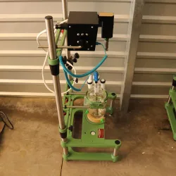 Chemglass 500mL Jacketed Glass Process Reactor Fermenter Vessel, 9 of 10
