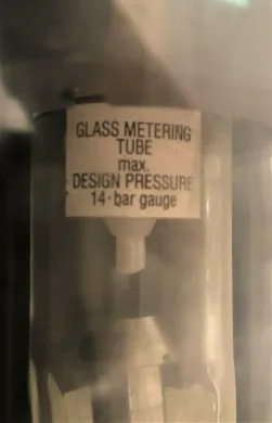 Fischer Porter VA Master FGM1190 Glass Tube Variable Area Flow Meter, 4.25 US GPM