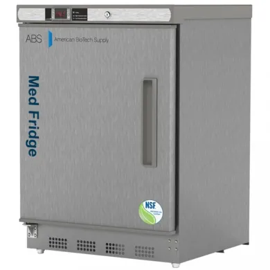 ABS 4.6 Cu. Ft. Built-In Stainless Steel Left Hinged Vaccine Refrigerator NSF/ANSI 456 Certified