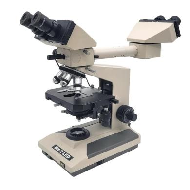 Olympus BH-2 LED Biological Microscope with Front to Back Pointer Bridge and 100x Oil Objective-cover