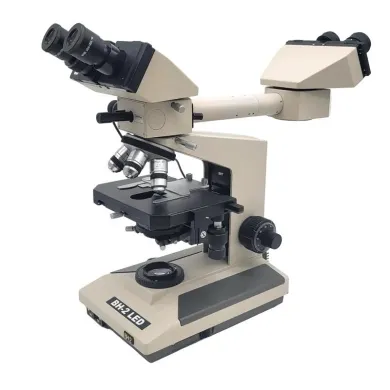 Olympus BH-2 LED Biological Microscope with Front to Back Pointer Bridge and 100x Oil Objective
