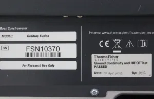 Thermo Fisher Scientific Orbitrap Fusion High-Resolution Mass Spectrometer with Vacuum Pump and ETD Module on Mobile Table, 12 of 12