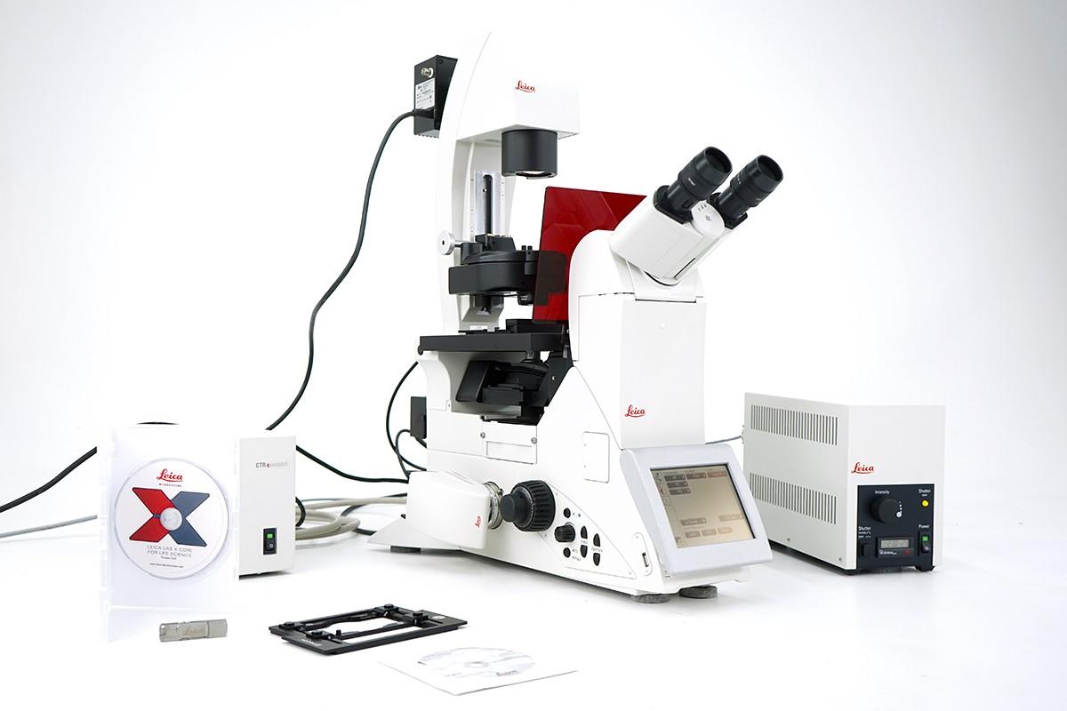 Leica DMi8 Inverted Research Fluorescence Microscope with DFC3000 G Camera, 5×–40× Objectives and LAS X