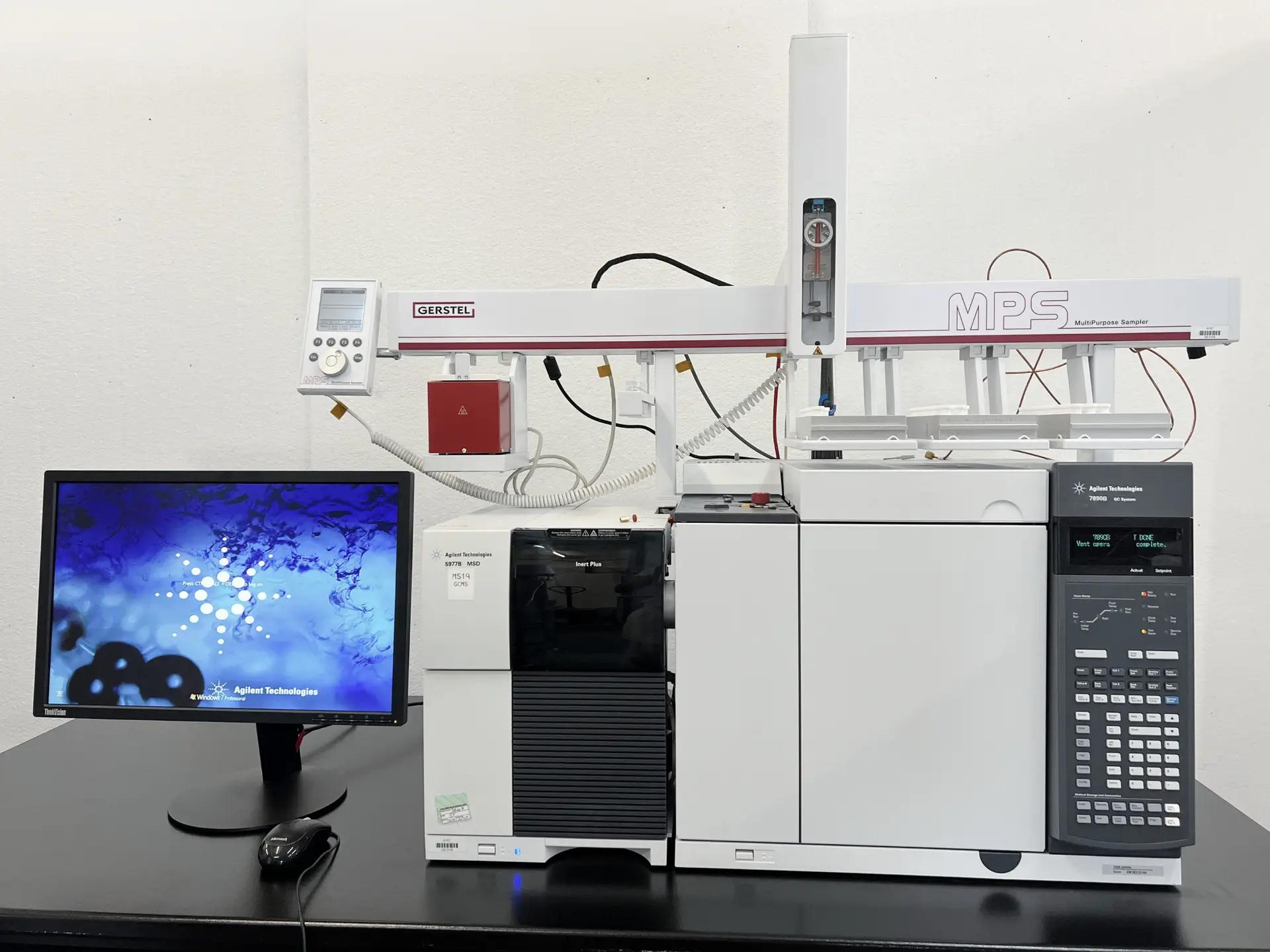 Agilent 5977B MSD and 7890B GC System with Gerstel Multipurpose Sampler