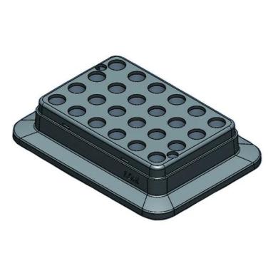 Scilogex Tube Block for 1.5 mL Tubes, 24-Hole-cover