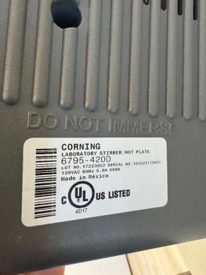Corning PC-420D Hotplate/Stirrer-cover