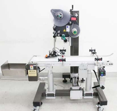 AccentLabel APEL40PL Fully Automatic Top Label Applicator with Novexx XLS204 Head-cover