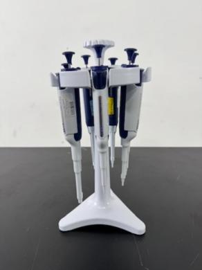 Rainin Pipet-Lite XLS Single Channel Pipettes with Stand - Set of 7-cover