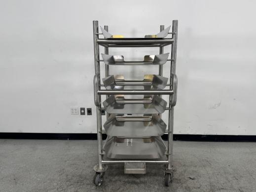 Stainless Steel Rolling Cart for Laboratory Consumables Storage and Transport-cover