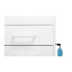 TrippNT Polyethylene Compact Locking Laboratory Cart with 4 Locking Drawers, 14"x27"x19", 8 of 10