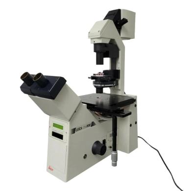 Leica DM IRBE Inverted Fluorescence Microscope with DIC and Motorized Nosepiece-cover