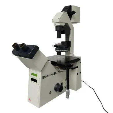 Leica DM IRBE Inverted Fluorescence Microscope with DIC and Motorized Nosepiece