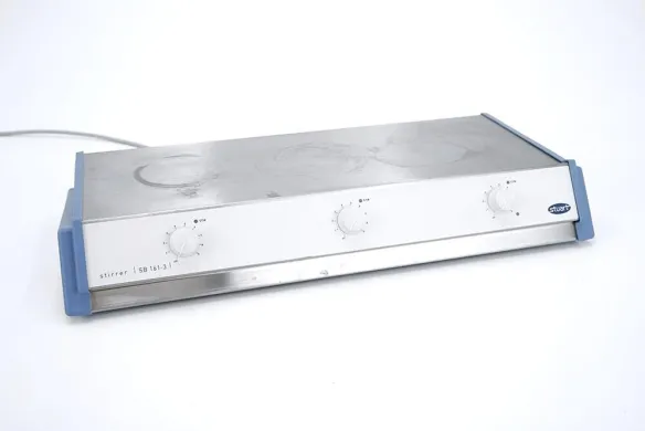Stuart SB161-3 Three-Position Magnetic Stirrer, 100–1500 rpm