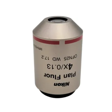 Nikon Plan Fluor 4x Microscope Objective, WD 17.2 mm