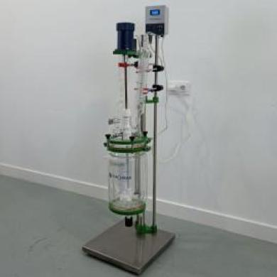 YHCHEM JGR-5 5L Jacketed Glass Reactor with Temperature Control and Adjustable Stirring-cover