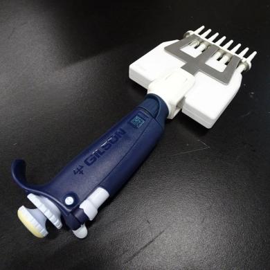 Gilson P8×20L 8-Channel Micropipette 2–20 µL, Calibrated, High-End Model-cover