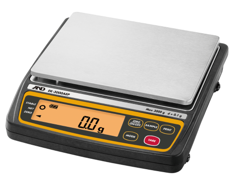 A&D EK-3000AEP Precision 1-Place Balance, 3000g Capacity, 0.1g Repeatability-cover