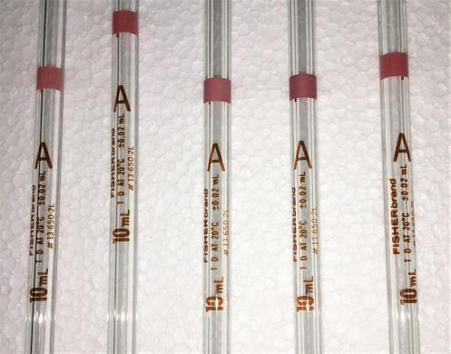 Fisherbrand 13-650-2L 10mL Class A Volumetric Pipet, Pack of 12-cover