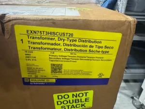 Square D EXN75T3HISCUT20 75kVA Dry-Type Distribution Transformer 480V/208Y-120V 60Hz, 3 of 3