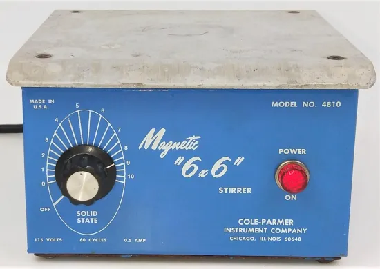 Cole-Parmer 4810 Magnetic Stirrer with 6" x 6" Aluminum Top Plate