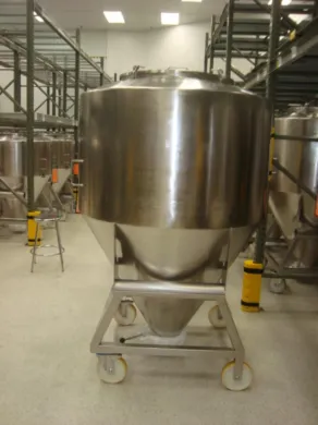 Bohle Mobile 1400 Liter Capacity Stainless Steel Tote for Bioprocessing