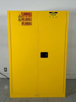 Uline 45 Gallon Flammable Liquid Storage Cabinet with Secure Locking-cover
