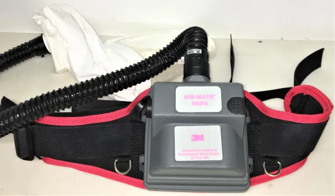 3M Air-Mate HEPA PAPR Unit with Head Cover and Back Support