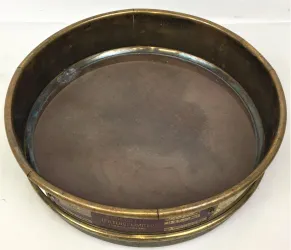 Tyler #80 Brass 8" Full-Height Sieve with 180 μm Aperture, 10 of 11