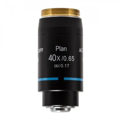 Accu-Scope 40xR NIS Plan Achromat Microscope Objective, N.A. 0.65, W.D. 0.70mm