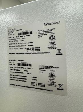 Fisherbrand Isotemp FBV20FPSA -20°C Laboratory Upright Freezer-cover