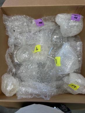 Assorted Laboratory Glassware Set Packaged for Protection-cover