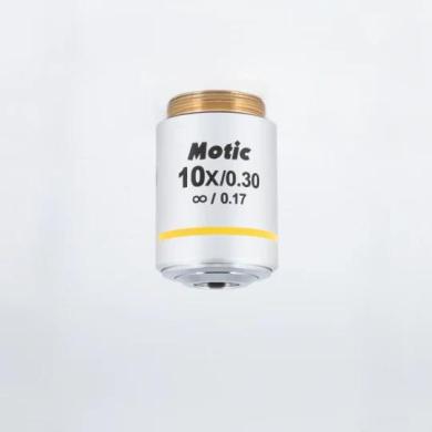 MOTIC CCIS Plan FLUOR 10X/0.30 Fluorescence Microscope Objective, WD 11.7 mm-cover