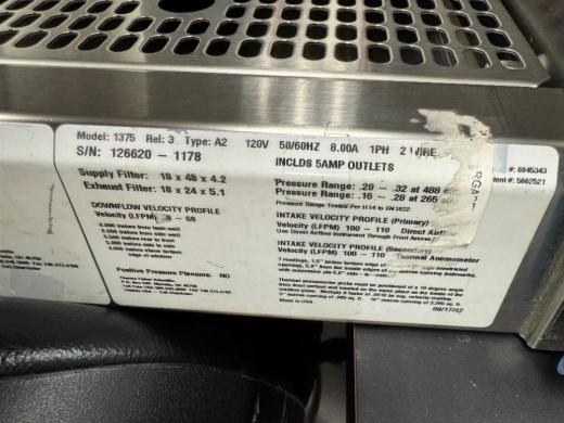 Thermo 1300 Series A2 4' BioSafety Cabinet Model 1375 with HEPA Filtration-cover