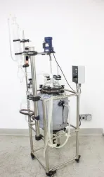 20L Jacketed Glass Reaction Vessel with Stirrer, 120V 50/60Hz, 6 of 12
