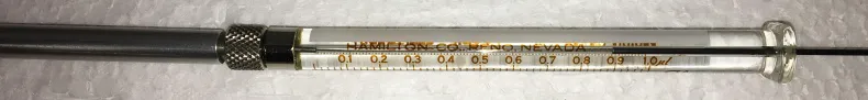 Hamilton 80135 Microliter #7001 Injection Syringe with Knurled Hub - 1 μL