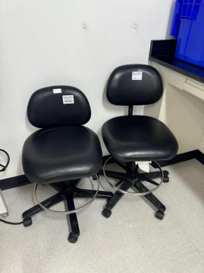 Adjustable Ergonomic Laboratory Stools with Padded Backrest and Mobility-cover