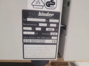 BINDER KB 115 Refrigerated Incubator/Drying Oven, 5 of 6
