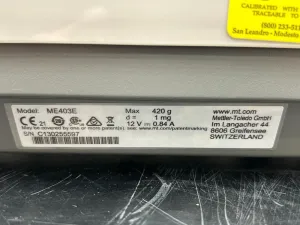 Mettler Toledo ME403E Analytical Balance, 4 of 4